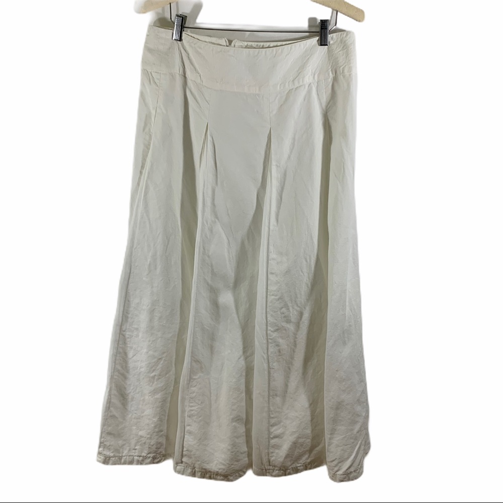 Max Mara White Linen Skirt Size 12